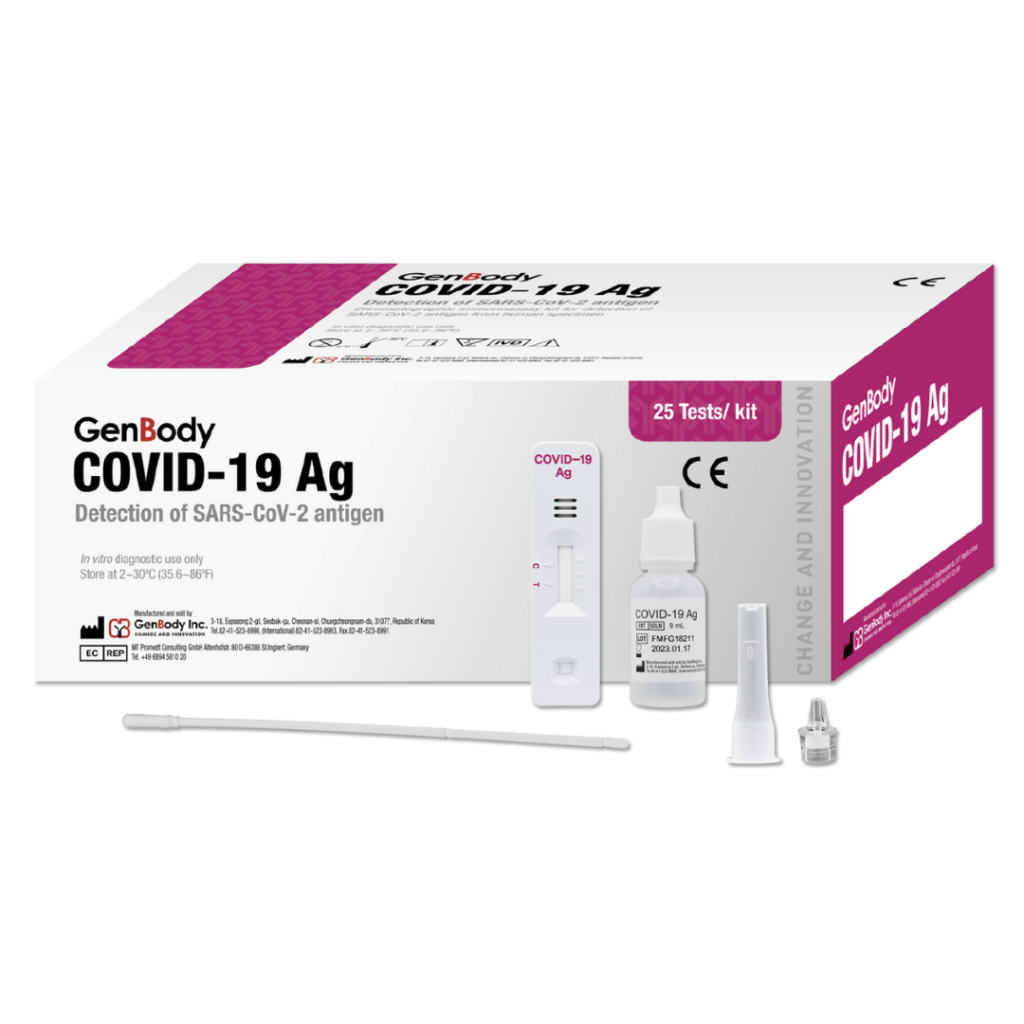 GenBody COVID-19 Rapid Antigen Tests (25 Per Box) – SiteLabs